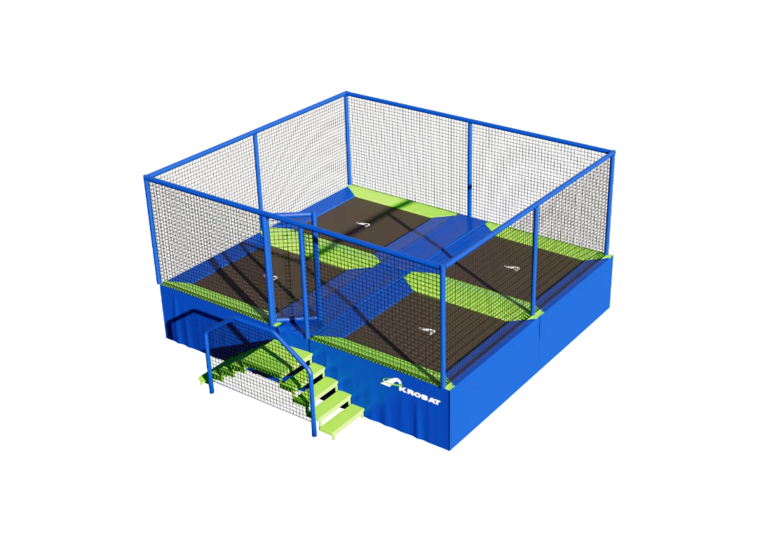 trampoline speeltoestel vierkant 4