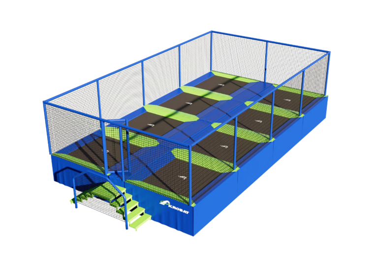 trampoline speeltoestel vierkant 8