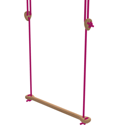 Lillagunga Trapeze Bone *Eikenhout** Roze