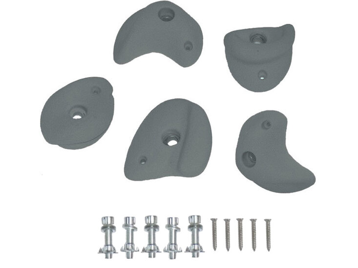 Klimstenen Medium set van 5 stuks Antraciet Grijs
