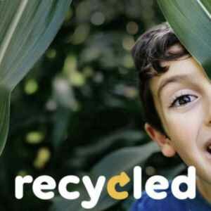 Gemaakt van  gerecycled materialen