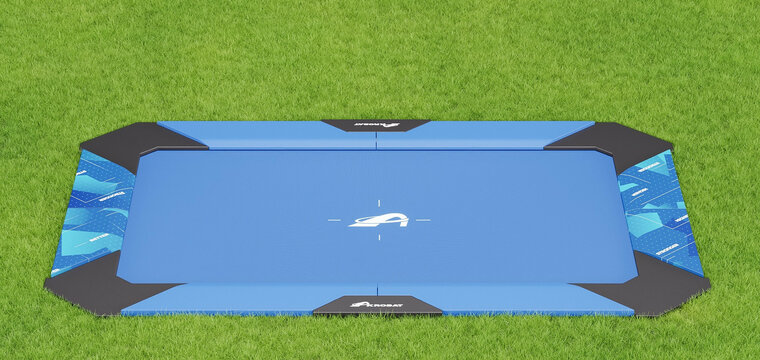Akrobat Trampoline XCITYX *Flat To The Ground** 520x365 Blauw