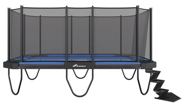 Akrobat Trampoline XCITYX Above Antraciet 20 x 365 cm Inclusief Veiligheidsnet