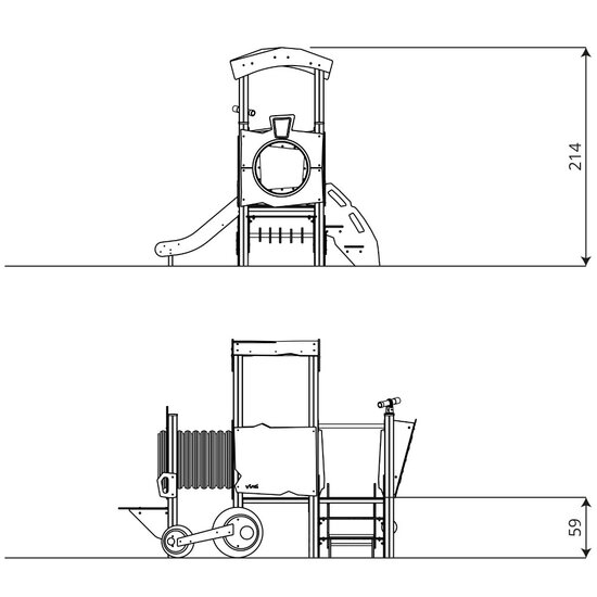 voorkant locomotief