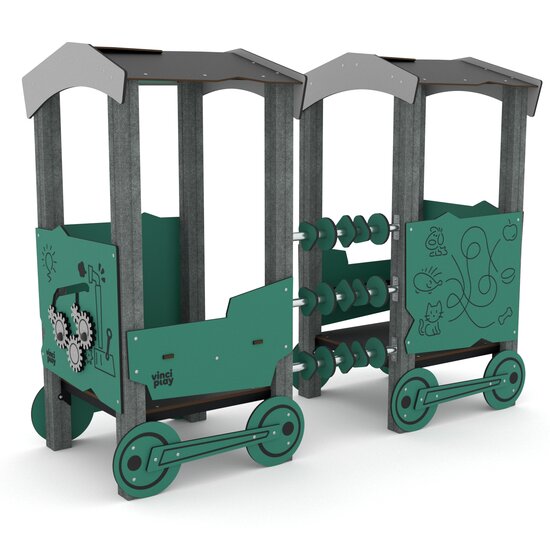 Speeltoestel dubbele wagon Recycled ToetToet III