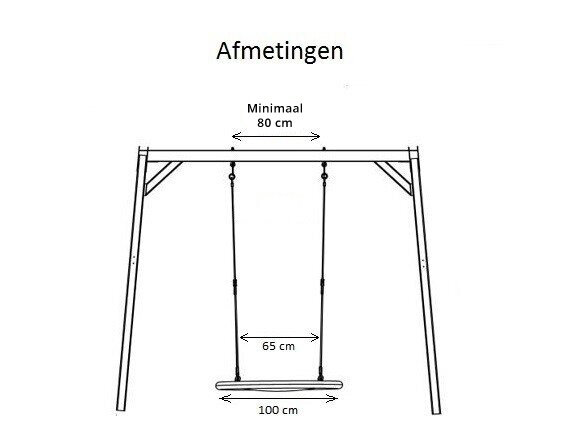 afmetingen Net schommel Comfort afmetingen