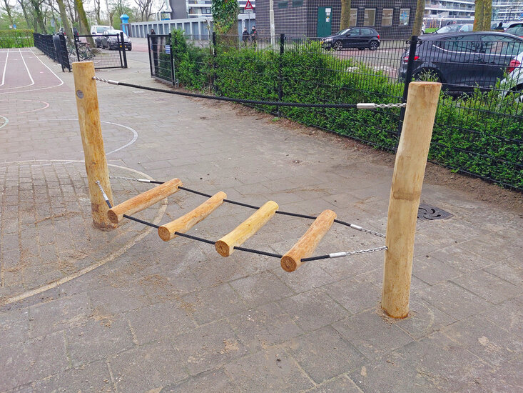 Robinia Balanceerbrug met Gewapend Touw Openbaar (Serie 29)