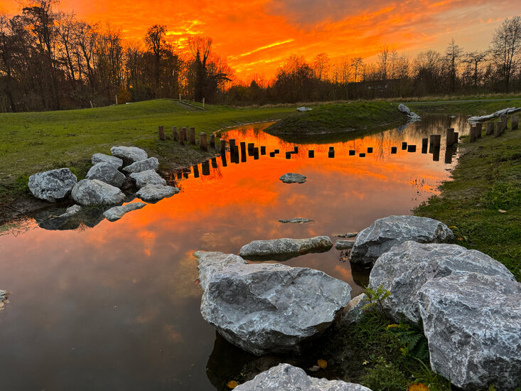 zwerfkeien golden hour dirk bauwens overzicht foto