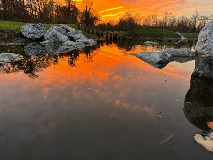 zwerfkeien tijdens golden hour dirk bauwens