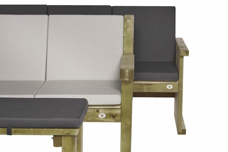 Kleuren antraciet en taupe