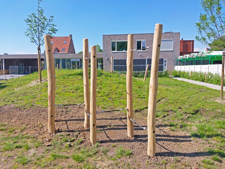 Sfeerfoto in speeltuin touwenparcours