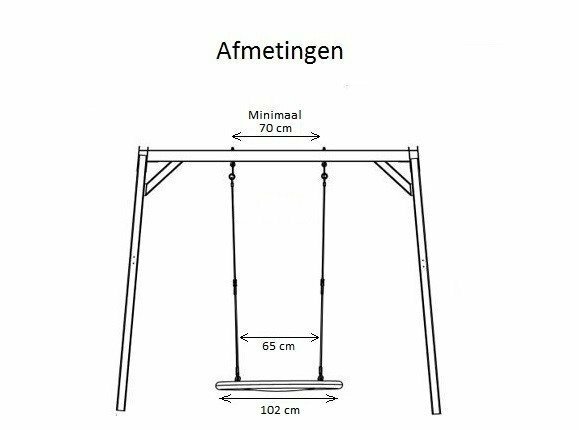 afmetingen schommelhaken en schommel