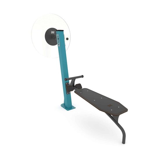 Outdoor Fitness Flex Wheel + Sit-Up Bank Turquoise