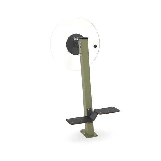Outdoor Fitness Flex Wheel + Steps Khaki Groen