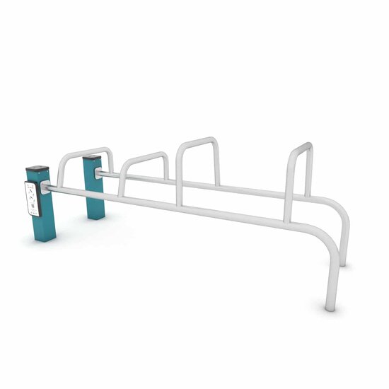 Outdoor Workout Dip Bench Turquoise