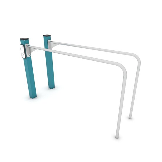 Outdoor Workout Parrallel Bars Turquoise