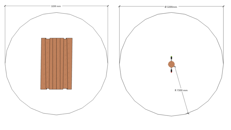 Vrije ruimte Robinia Tankstation met Overkapping