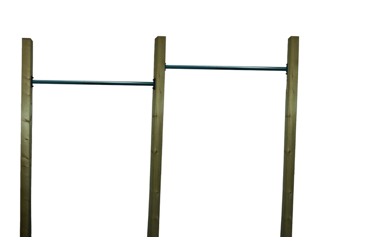 B-Play Duikelrek 90cm Groen met verduurzaamd houten palen Duo