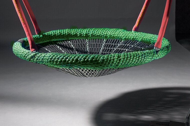 Huck Nestschommel groen/zwart Ø120cm