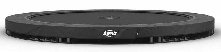 Berg Inground Elite Trampoline Sports 380 Antraciet Grijs Professioneel
