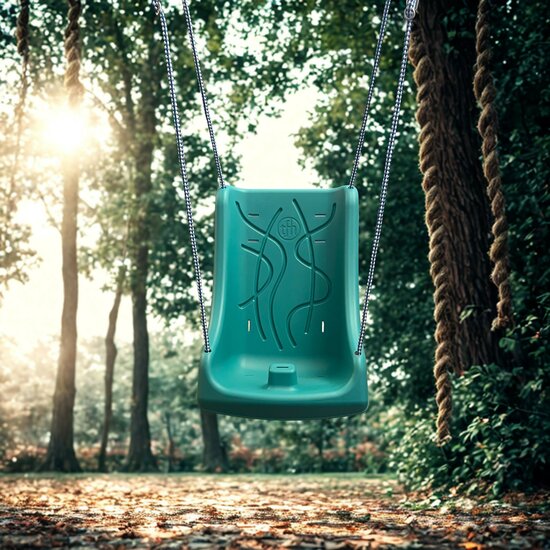 Kunststof Schommelkuip Turquoise AI foto