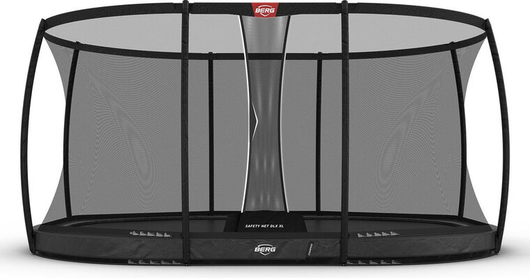 Berg Inground Grand Champion Trampoline Antraciet Grijs 520 x 345 cm met veiligheidsnet Deluxe XL
