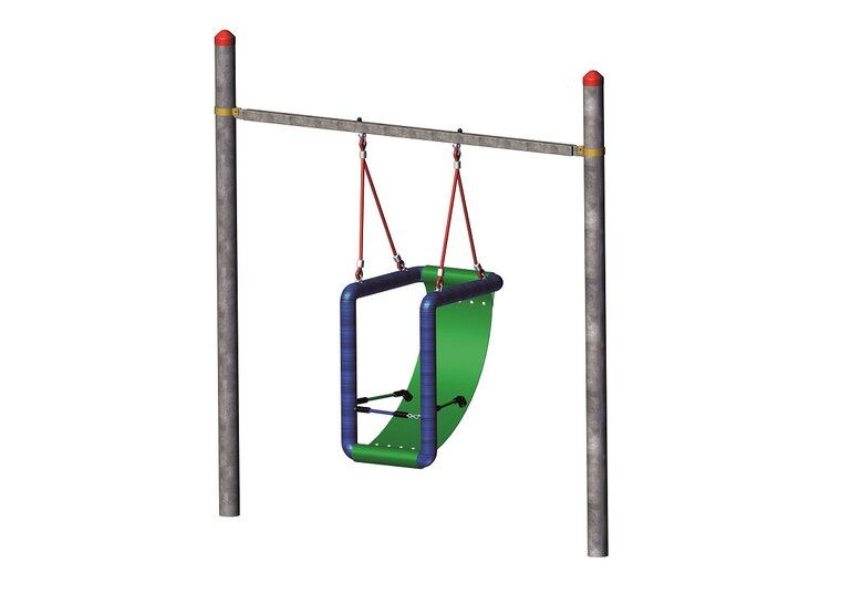 Huck Stalen Schommel Easy-Swing met Midi Zitschommel voor Mindervaliden
