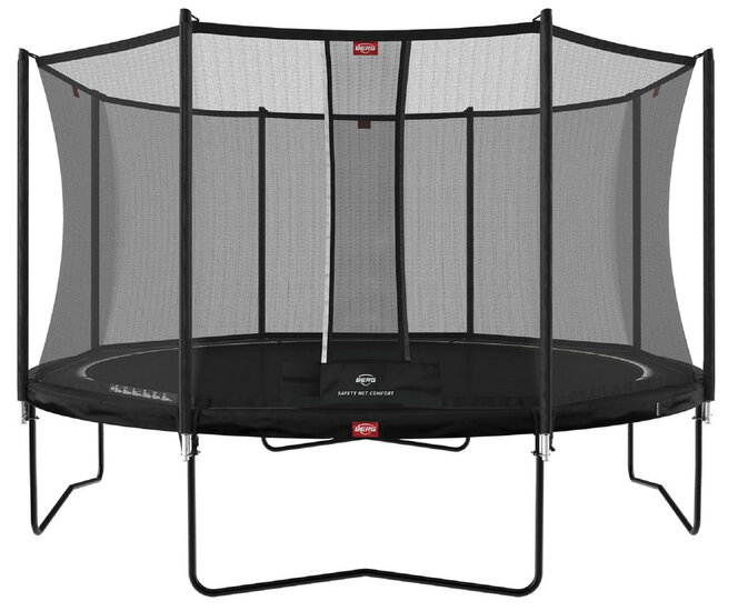 Berg Favorit Trampoline &Oslash;380 cm met veiligheidsnet Comfort Zwart