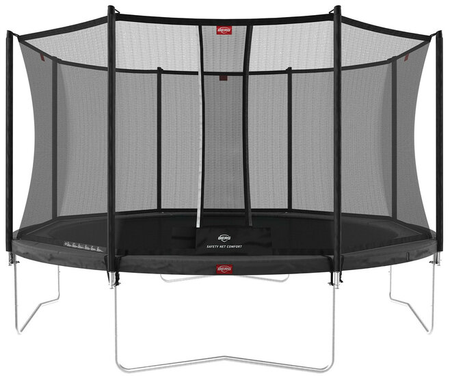 Berg Favorit Trampoline Ø430 cm met veiligheidsnet Comfort Antraciet Grijs