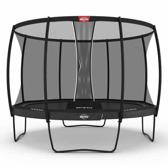 Berg Champion Regular Trampoline Ø430 cm Antraciet Grijs met veiligheidsnet Deluxe XL