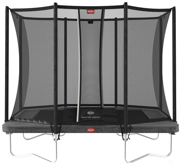 Berg Ultim Favorit Trampoline 280 x 190 incl. Safetynet Comfort Antraciet Grijs
