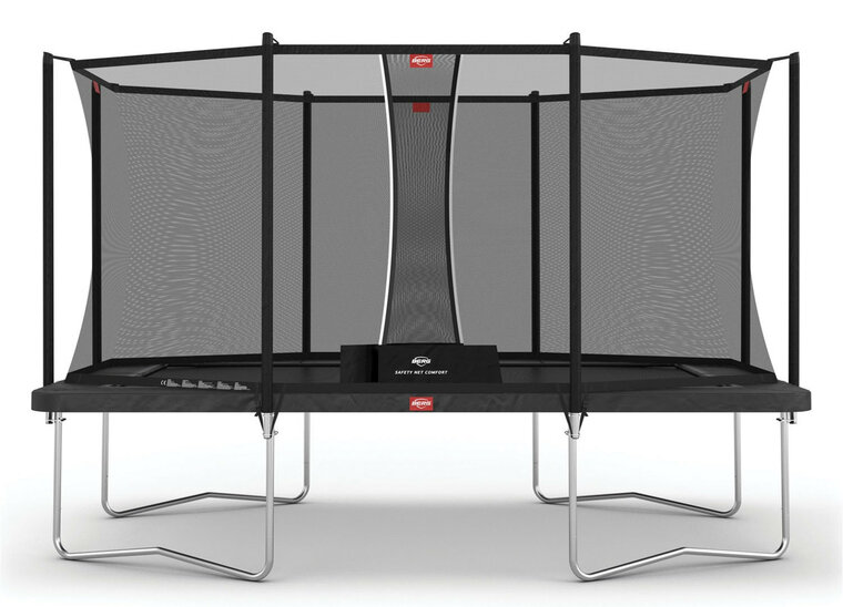 Berg Ultim Favorit Trampoline 410 x 250 cm  incl. Safetynet Comfort Antraciet Grijs