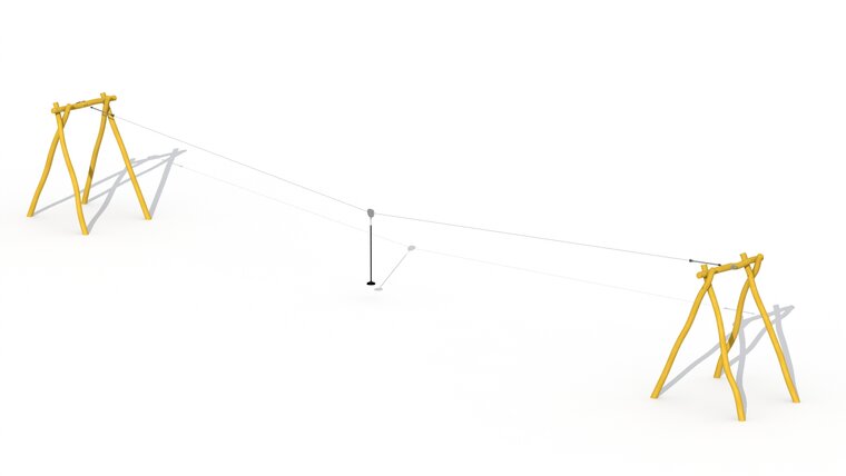 Eco-Play Kabelbaan zonder Platform Openbaar