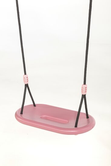 Ergonomisch Schommelzitje XXL Pastel Roze met Zwart BR-touw