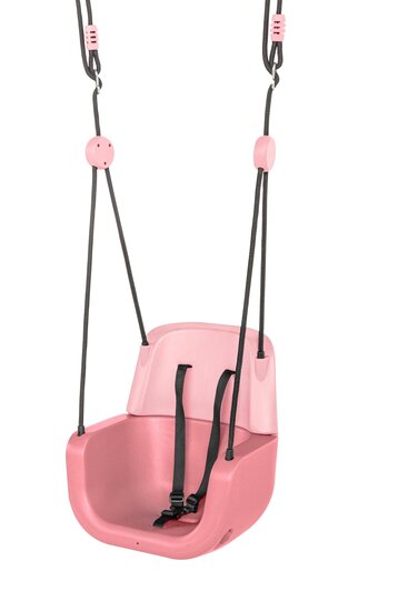 Kunststof Babyzitje 3 in 1 Roze/Lichtroze hangt