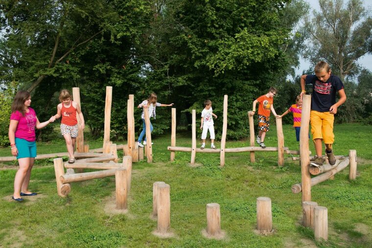 Parcours in kring geplaatst