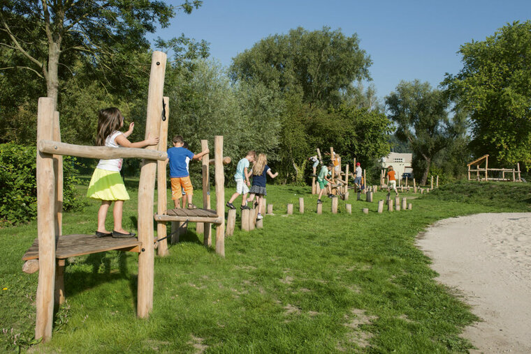 Een heel parcours met toestellen