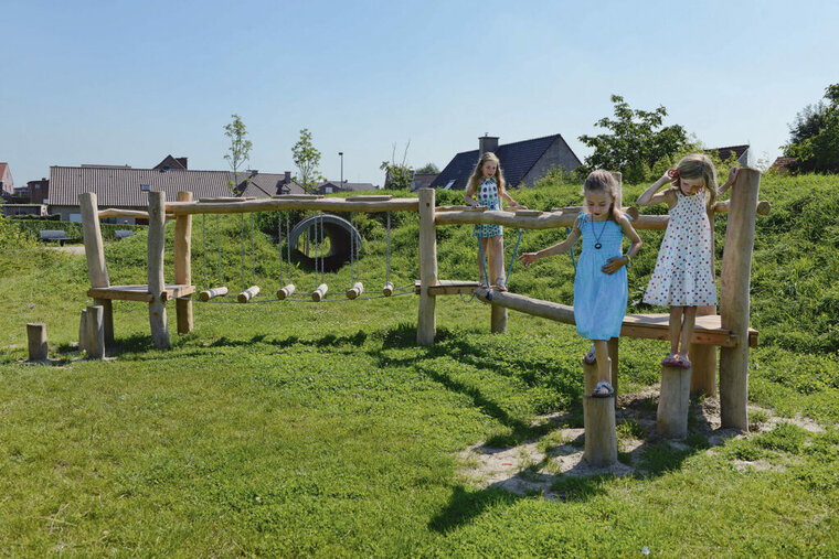 Een parcours van verschillende toestellen
