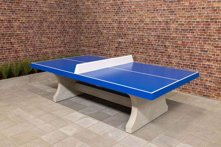 Betonnen Tafeltennistafel Blauw