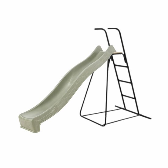 Vrijstaande Ladder Zwart Inclusief Losse Glijafke Tsuri in Pastel Groen voor Platformhoogte 150 cm