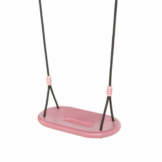 Ergonomisch Schommelzitje XXL Pastel Roze met Zwart BR-touw