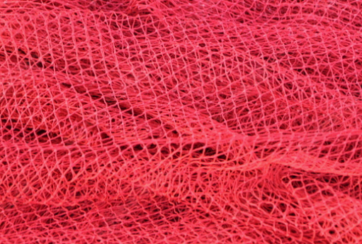 Zandbaknet maaswijdte 45mm op maat kleur rood