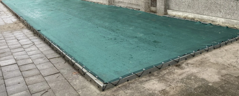 PVC zandbaknet fijnmazig op maat Groen
