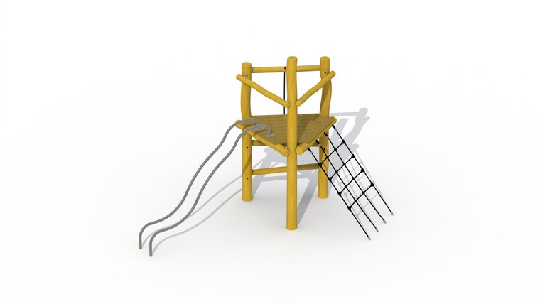 Eco-Play Speeltoren met glijbuizen Robinia Openbaar