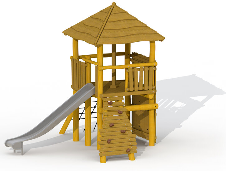 Eco-Play Tovertoren met dak Robinia Openbaar