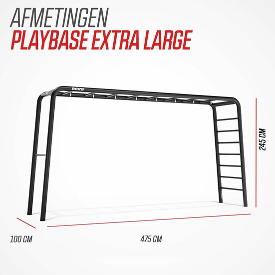 BERG PlayBase Extra Large afmetingen