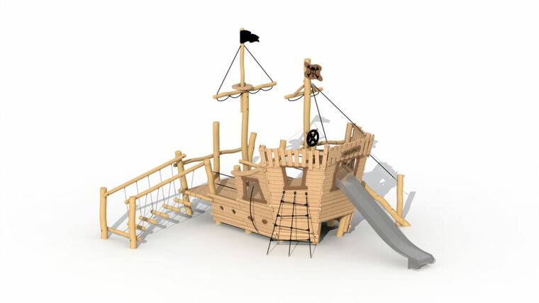 Piratenboot Albatros Achtersteven Robinia Openbaar