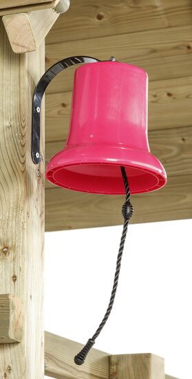 Rinkelbel Roze hangt op aan speeltoestel
