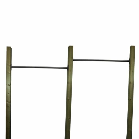 B-Play Duikelrek 90cm Antraciet met verduurzaamd houten palen Duo