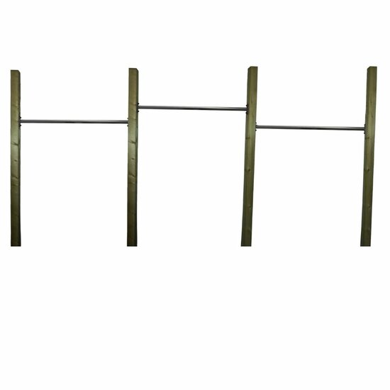 B-Play Duikelrek 90cm Antraciet met verduurzaamd houten palen Trio